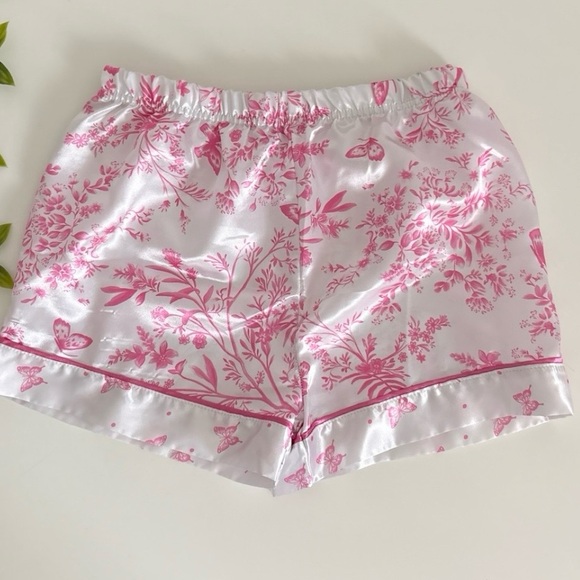girls pink & white floral pajama set - Picture 4 of 5
